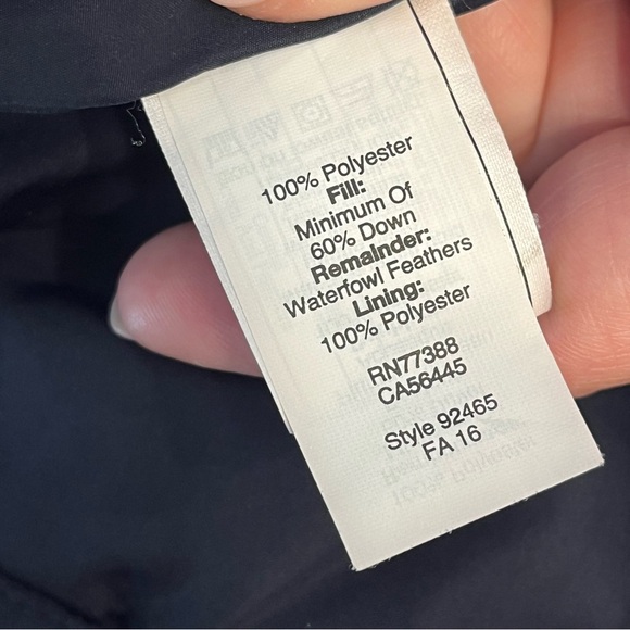 J. Crew Dark Blue Navy Quilted Vest Outerwear Down size XS - Picture 3 of 6